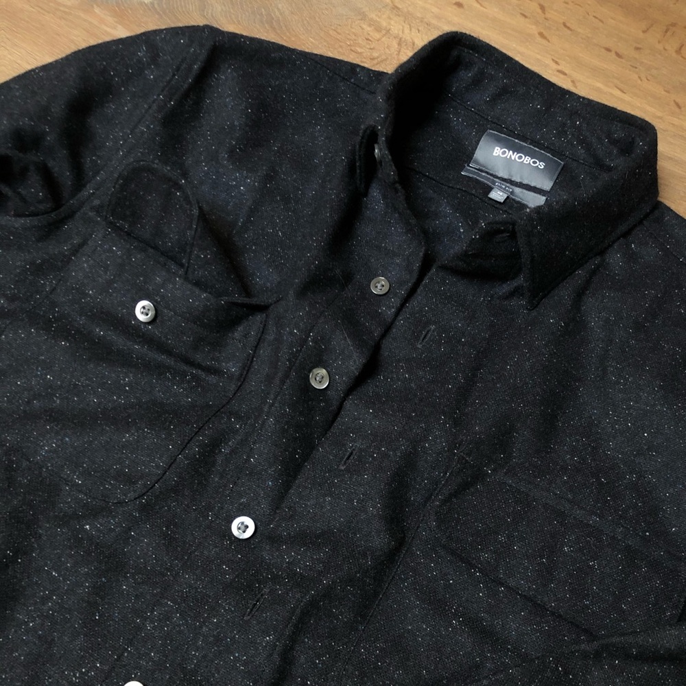 Bonobos Slim wool blend two pocket shirt
